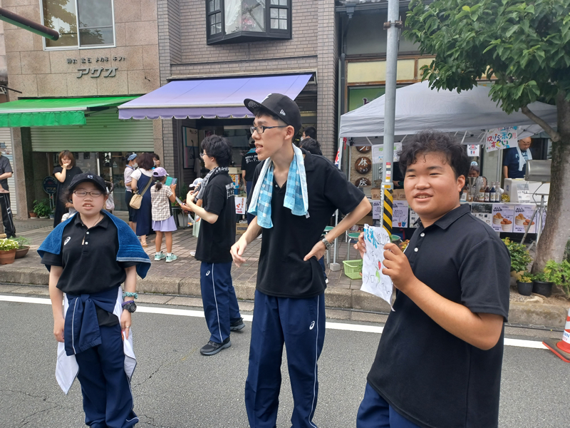 R5.7.15　松阪祇園祭　ボランティア実習（　スーパーボール、かき氷販売、清掃活動　）